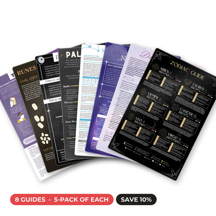 QuickStudy Guide 2.0 - Divination & Intuition Bundle (Hardcopy 5-packs)