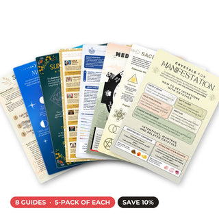 Ritual & Spirit QuickStudy bundle: 8 guides, a laminated 5-pack of each
