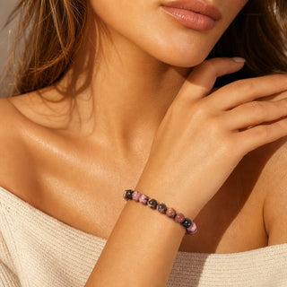 Rhodochrosite Bead Bracelet from Stonebridge Imports