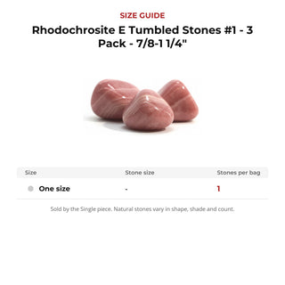 Rhodochrosite E Tumbled Stones #1 - 3 Pack - 7/8-1 1/4" from Stonebridge Imports