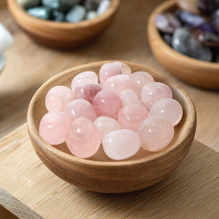Rose Quartz A Tumbled Stones - India from Stonebridge Imports