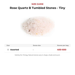 Rose Quartz B Tumbled Stones - Tiny from Stonebridge Imports