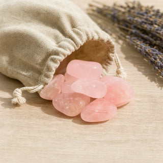 Rose Quartz E Tumbled Stones - Brazil from Stonebridge Imports