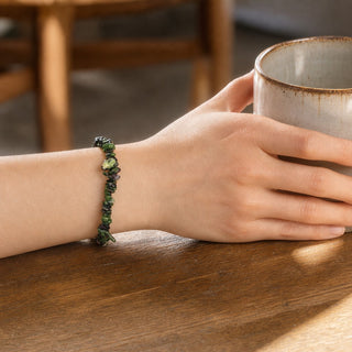 Ruby Zoisite Chip Bracelet from Stonebridge Imports