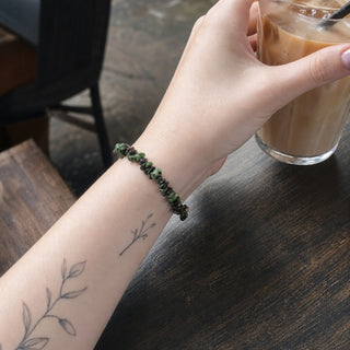 Ruby Zoisite Chip Bracelet from Stonebridge Imports