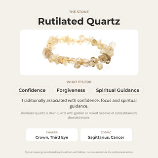 Rutilated Quartz Bead Bracelet from Stonebridge Imports