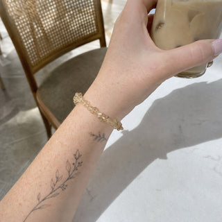 Rutilated Quartz Bead Bracelet from Stonebridge Imports