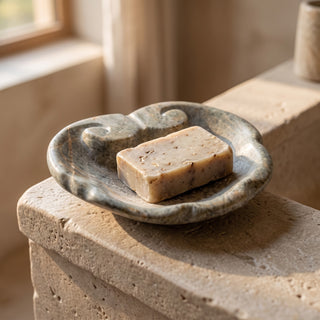Shell Soap Dish - in the bathroom