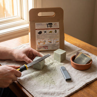 Starter Carving Kit - carving with the rasp