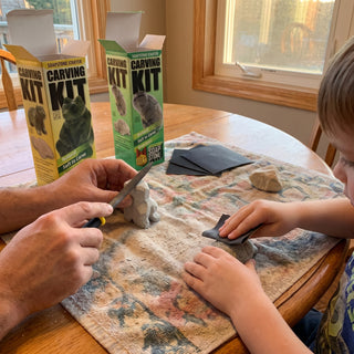Beginner Animal Carving Kit - a family carving night