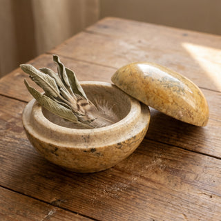 Round Trinket Box 3" - used as a smudge bowl