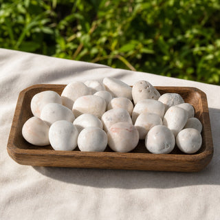 Scolecite Tumbled Stones - India from Stonebridge Imports