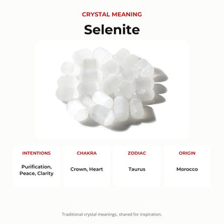 Selenite Tumbled Stones - Hand Polished from Stonebridge Imports
