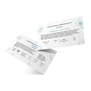 Stone Meaning Cards - Selenite - 10 Pack from Stonebridge Imports