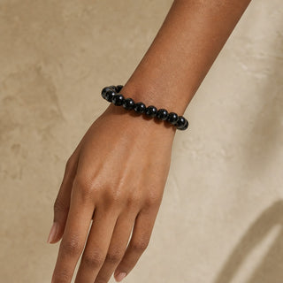 Shungite Bracelet Round - 10mm from Stonebridge Imports