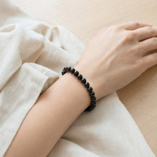 Shungite Bracelet Round - 8mm from Stonebridge Imports