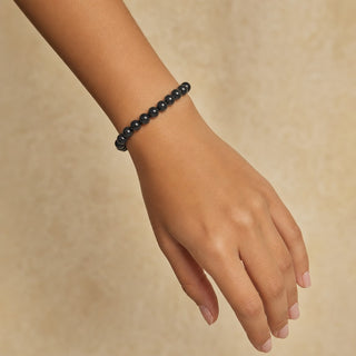 Shungite Bracelet Round - 8mm from Stonebridge Imports