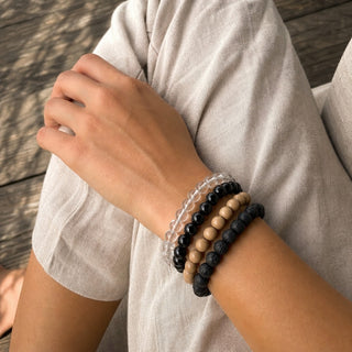 Shungite Bracelet Round - 8mm from Stonebridge Imports