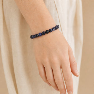 Sodalite E Round Bracelet - 8mm from Stonebridge Imports
