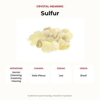 Sulfur Quartz Tumbled Stones from Stonebridge Imports