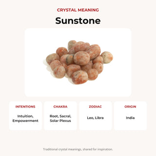 Sunstone A Tumbled Stones - India from Stonebridge Imports