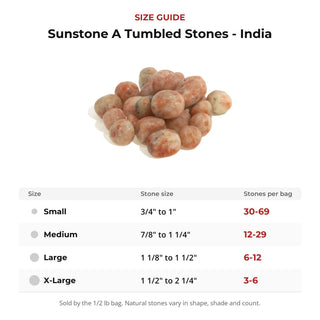 Sunstone A Tumbled Stones - India from Stonebridge Imports