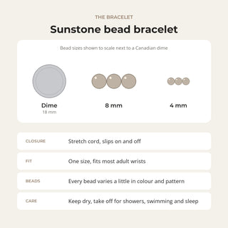 Sunstone Round Bracelet from Stonebridge Imports
