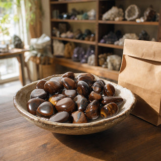 Tiger Iron Tumbled Stones from Stonebridge Imports