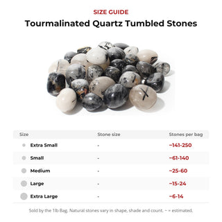 Tourmalinated Quartz Tumbled Stones from Stonebridge Imports