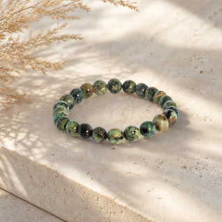 Turquoise African Round Bracelet - 8mm from Stonebridge Imports