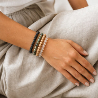 Turquoise African Round Bracelet - 8mm from Stonebridge Imports