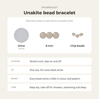 Unakite Bead Bracelet from Stonebridge Imports