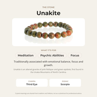 Unakite Bead Bracelet from Stonebridge Imports