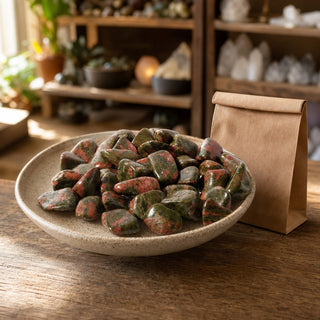 Unakite Tumbled Stones - South Africa from Stonebridge Imports