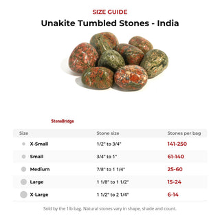 Unakite Tumbled Stones - India from Stonebridge Imports