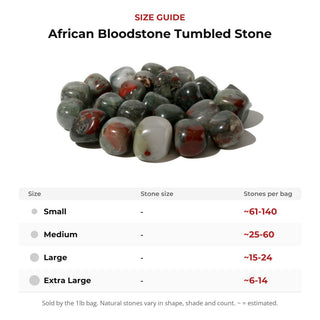 African Bloodstone Tumbled Stone from Stonebridge Imports