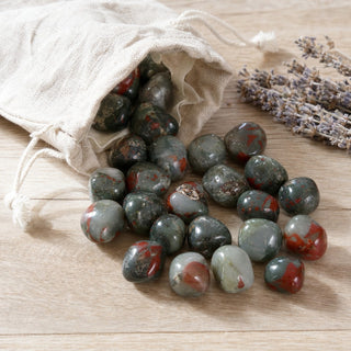 African Bloodstone Tumbled Stone from Stonebridge Imports