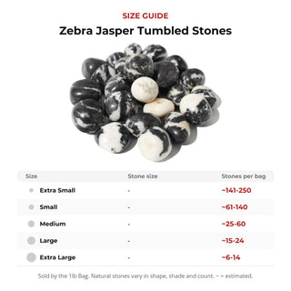 Zebra Jasper Tumbled Stones from Stonebridge Imports