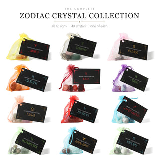 Zodiac Crystal Collection Bundle: all 12 sign kits, Aries through Pisces