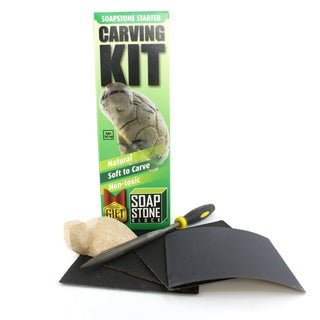 Soapstone Carving Kit - Choose Your Animal Turtle   from Stonebridge Imports