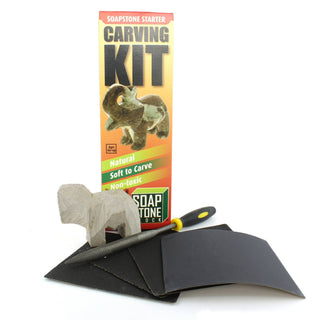 Soapstone Carving Kit - Choose Your Animal Elephant   from Stonebridge Imports