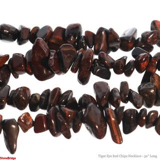 Tiger Eye Red Chip Strands - 5mm to 8mm    from Stonebridge Imports