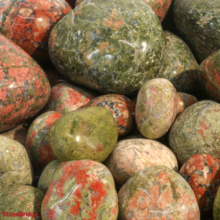 Unakite Tumbled Stones - India    from Stonebridge Imports