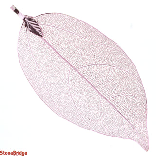 Electroplated Jewelry Leaves - Type #2 - Big Pink Leaf    from Stonebridge Imports
