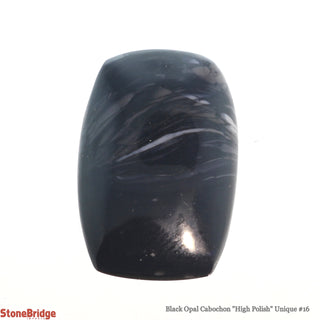 Black Opal Cabochon  Polish U#16    from Stonebridge Imports