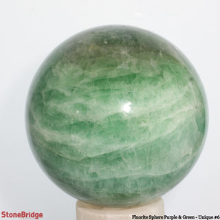 Fluorite Sphere Purple & Green U#6 - 7"    from Stonebridge Imports