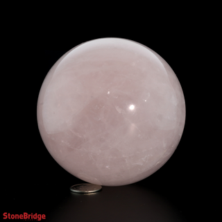 Rose Quartz A Sphere - Large #4 - 3 1/4"    from Stonebridge Imports
