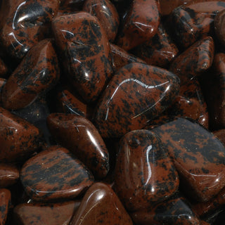 Obsidian Mahogany Tumbled Stones    from Stonebridge Imports