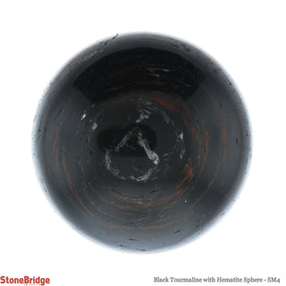 Tourmaline & Hematite Sphere - Small #4 - 2 1/2"    from Stonebridge Imports