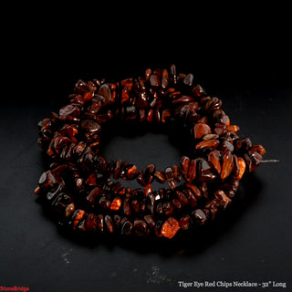 Tiger Eye Red Chip Strands - 5mm to 8mm    from Stonebridge Imports